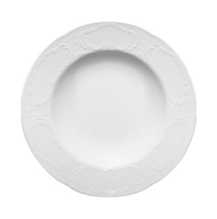 Teller tief steile Fahne 5714/23 cm weiß Mozart Porzellan