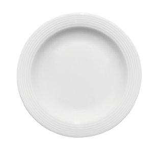 Teller halbtief Fahne 8050/20 cm weiß Dialog Porzellan