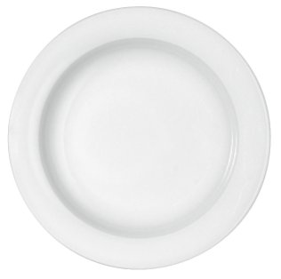 Teller halbtief Fahne 9050/20 cm weiß Dimension Porzellan