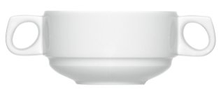 Suppentasse stapelbar 9056/0.27 weiß Ø 155 mm Dimension Porzellan