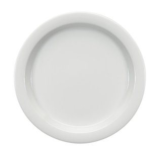 Spezialteller halbtief Fahne 24 cm weiß Dimension Porzellan