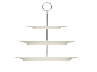 Etagere Teller flach coup 3-fach komplett Ø 270 mm Purity Porzellan