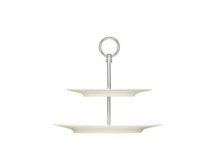Etagere Teller flach Fahne 2-fach komplett Ø 287 mm Purity Porzellan