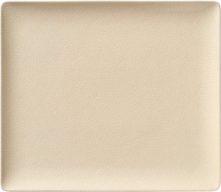 Teller flach quadratisch coup 27 x cm Pearls Champagne Porzellan
