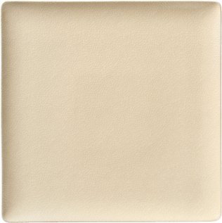 Teller flach quadratisch coup 9 x cm Pearls Champagne Porzellan