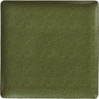 Teller flach quadratisch coup 20 x cm Pearls Greens Porzellan