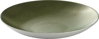 Teller tief rund coup 24 cm Pearls Greens Porzellan