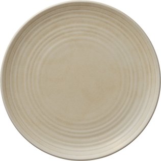 Teller flach rund coup Struktur 28 cm Country House Sand Porzellan