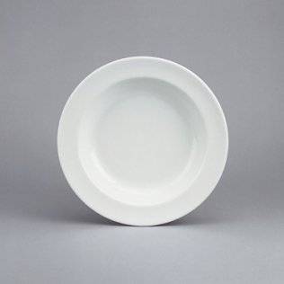 Teller tief Fahne 31 cm weiß Form 898 Porzellan