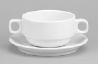 Suppentasse 0,26 l weiß Form 898 Porzellan