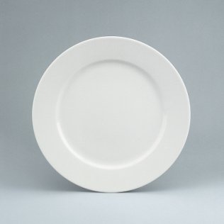 Teller flach Fahne 21 cm weiß Fine Dining 900 Porzellan
