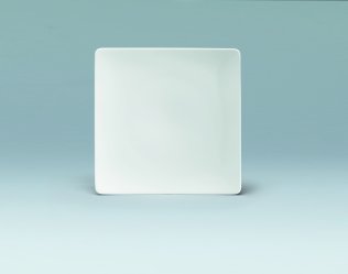 Teller flach coup eckig 27 cm weiß Fine Dining 900 Porzellan