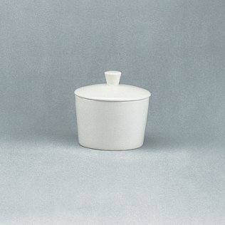 Zuckerdose Marmeladendose 0,24 l weiß Fine Dining 900 Porzellan