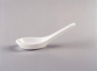 Porzellanlöffel 13 cm weiß Unlimited