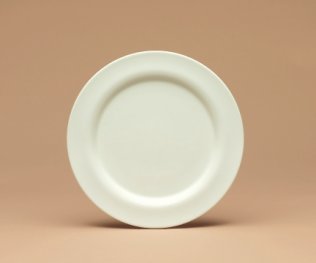 Teller flach Fahne 31 cm glatt weiß Generation Porzellan