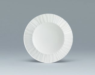 Teller flach Fahne 29 cm weiß Character Porzellan