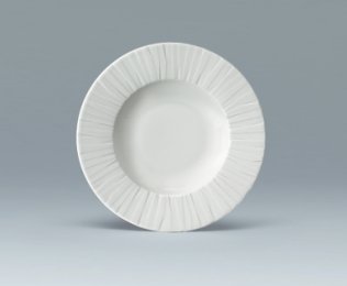 Teller tief Fahne 24 cm weiß Character Porzellan