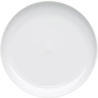 Teller halbtief 23 cm weiß Kontaktwärme Porzellan