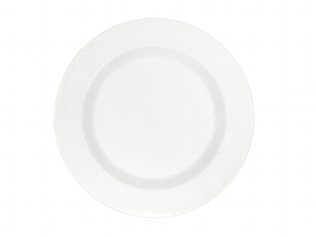 Teller flach Fahne 24 cm weiß Connect Porzellan