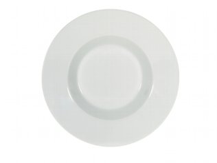 Teller tief Fahne 24 cm weiß Connect Porzellan