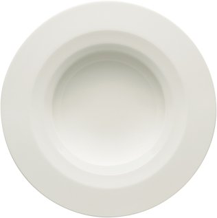 Teller tief Fahne 25 cm Allure bonewhite Porzellan