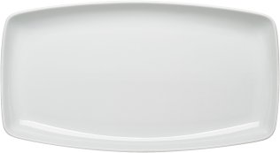 Snackplatte 31x17cm Unlimited weiß Porzellan