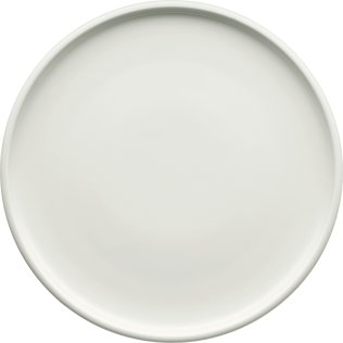 Teller flach coup glatt 17 cm weiß Shiro Porzellan