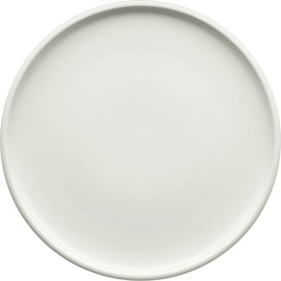 Teller flach coup glatt 24 cm weiß Shiro Porzellan