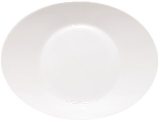 Teller tief oval 22,5 cm Signature weiß Porzellan