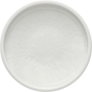 Teller tief coup Struktur 15 cm weiß Shiro Porzellan