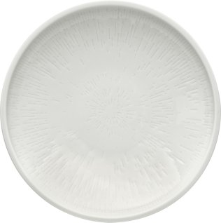 Teller tief coup Struktur 28 cm weiß Shiro Porzellan