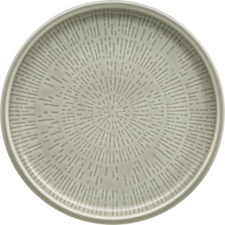 Teller flach coup Struktur 17 cm STEAM Shiro Glaze Porzellan