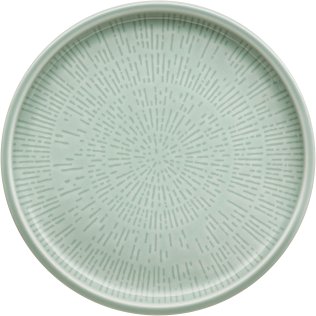 Teller flach coup Struktur 17 cm FROST Shiro Glaze Porzellan