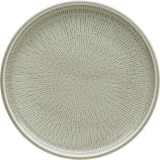 Teller flach coup Struktur 21 cm STEAM Shiro Glaze Porzellan