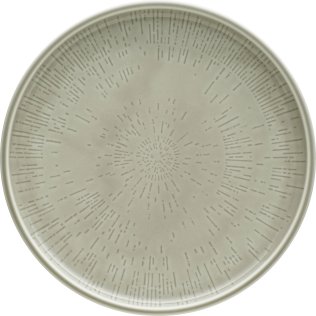 Teller flach coup Struktur 24 cm STEAM Shiro Glaze Porzellan
