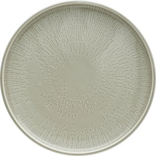 Teller flach coup Struktur 26 cm STEAM Shiro Glaze Porzellan