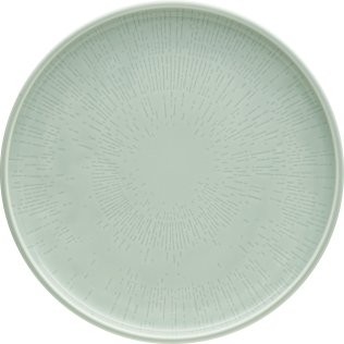 Teller flach coup Struktur 26 cm FROST Shiro Glaze Porzellan