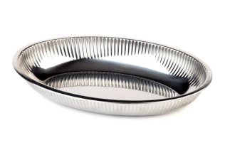Brot-/Obstkorb oval 26,5 x 18,5 cm Edelstahl