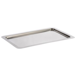 Buffet Platte PROFILINE GN 1/1 breiter Rand glatt 530 x 325 mm Edelstahl