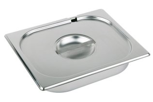 GN Deckel Edelstahl mit Löffelaussparung 2/3 325 x 355 mm