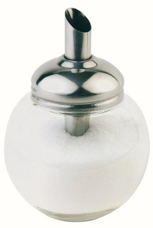 Zuckerstreuer 85 x mm Glas