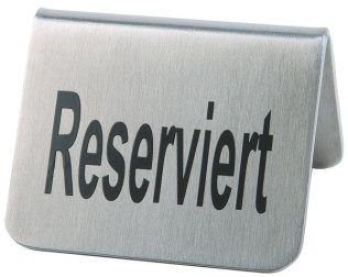 Tischaufsteller RESERVIERT 2er Pack