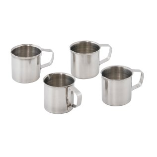 Sahnegießer 4er Pack 150 x 40 mm Edelstahl