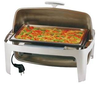 Chafing Dish Elektro ELITE Rolltop 670 x 528 mm GN 1/1 Edelstahl