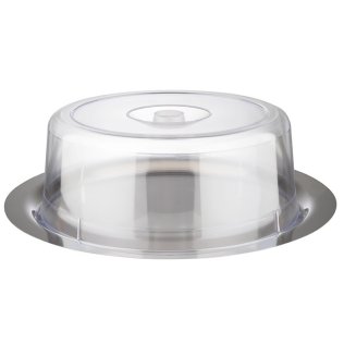 Buffet Platte FINESSE Ø 38 cm mit Haube 10 Edelstahl