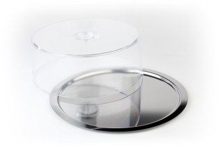 Buffet Platte FINESSE Ø 38 cm mit Haube 12 Edelstahl