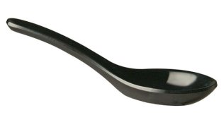 Fingerfoodlöffel schwarz 135 x 45 mm
