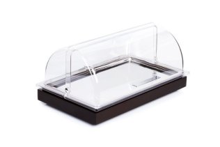 Buffet Set FRAMES Wenge GN 1/1 mit Haube 530 x 325 mm Edelstahl