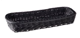 Besteckkorb ECONOMIC oval schwarz 270 x 100 mm