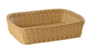 Korb rechteckig 40 x 30cm beige